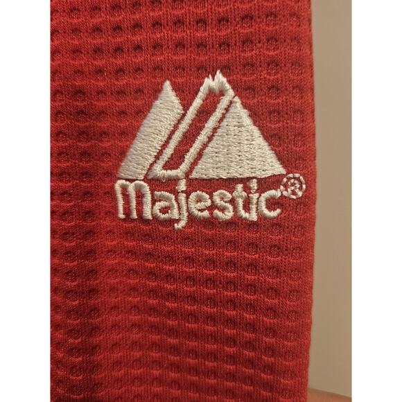 Boston Red Sox Pullover Mens Large Red Therma Majestic Authentic Collection75 - Picture 5 of 5